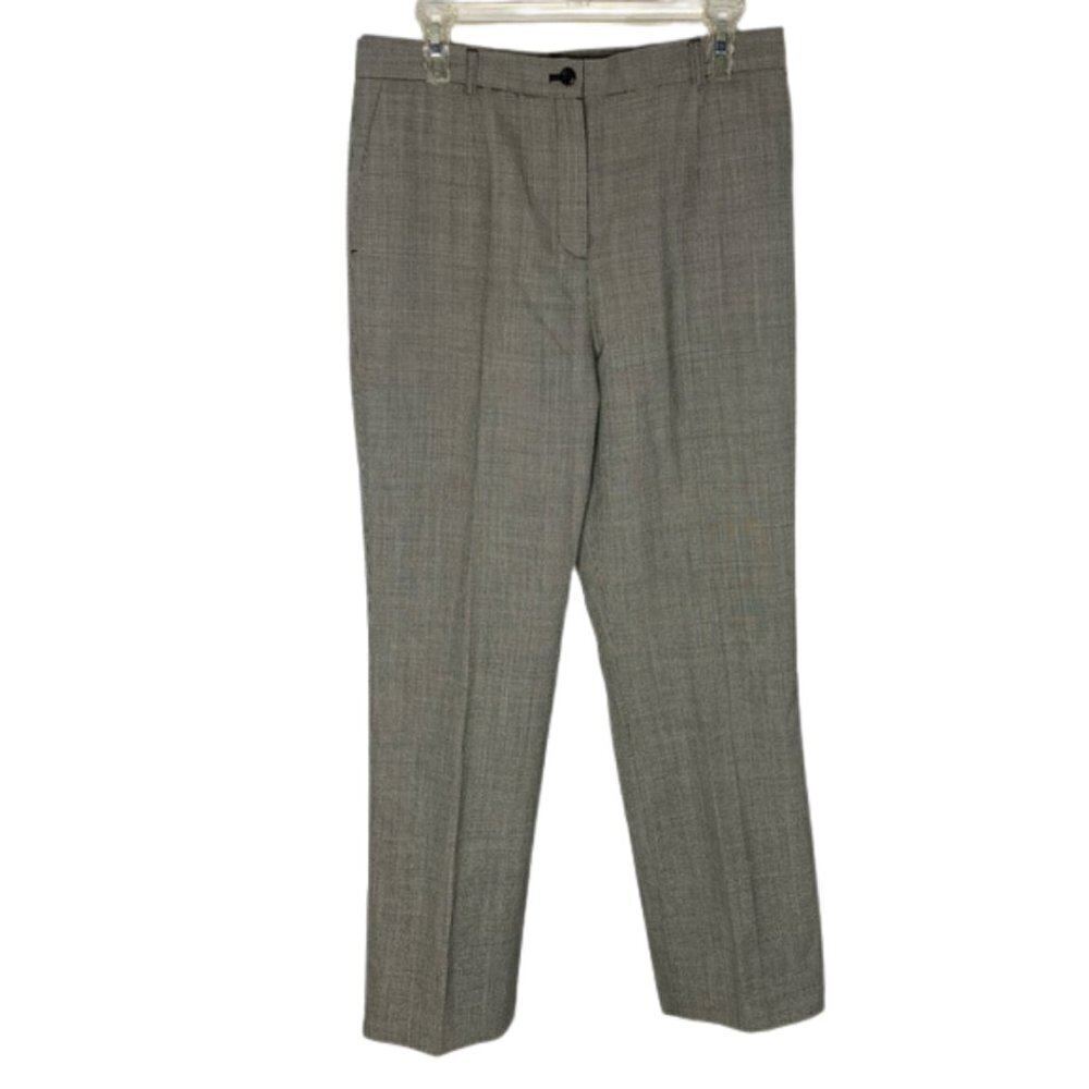 Pendleton Size 6 Virgin Wool Houndstooth Straight Leg Trouser Pants